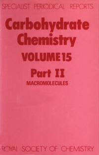 صورة الغلاف: Carbohydrate Chemistry 1st edition 9780851861524