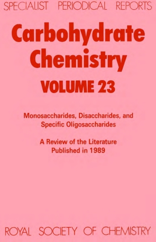 Imagen de portada: Carbohydrate Chemistry 1st edition 9780851861722