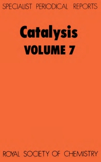 Cover image: Catalysis 1st edition 9780851865843