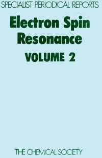 Imagen de portada: Electron Spin Resonance 1st edition 9780851867618