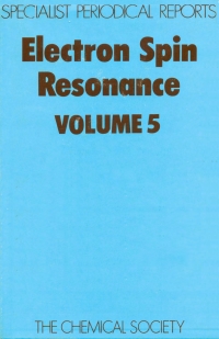 Omslagafbeelding: Electron Spin Resonance 1st edition 9780851867915