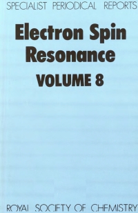 Cover image: Electron Spin Resonance 1st edition 9780851868219