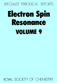 Cover image: Electron Spin Resonance 1st edition 9780851868318