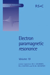Imagen de portada: Electron Paramagnetic Resonance 1st edition 9780854043200
