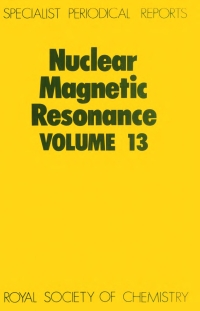 Immagine di copertina: Nuclear Magnetic Resonance 1st edition 9780851863627