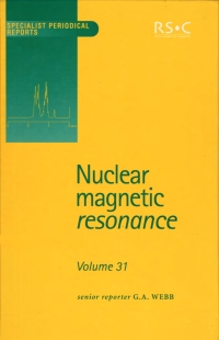 Immagine di copertina: Nuclear Magnetic Resonance 1st edition 9780854043378