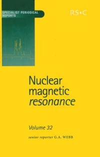 Imagen de portada: Nuclear Magnetic Resonance 1st edition 9780854043422