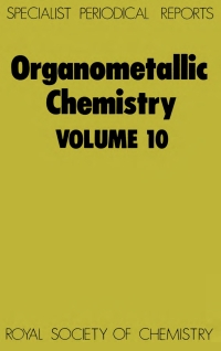 Cover image: Organometallic Chemistry 1st edition 9780851865812