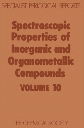 Cover image: Spectroscopic Properties of Inorganic and Organometallic Compounds 1st edition 9780851860930