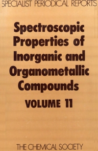 Titelbild: Spectroscopic Properties of Inorganic and Organometallic Compounds 1st edition 9780851861036