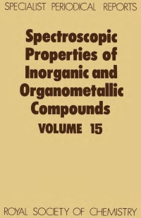 Imagen de portada: Spectroscopic Properties of Inorganic and Organometallic Compounds 1st edition 9780851861333
