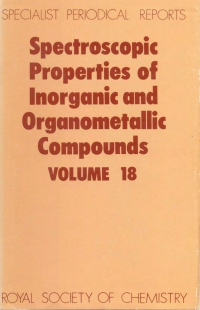 Imagen de portada: Spectroscopic Properties of Inorganic and Organometallic Compounds 1st edition 9780851861630