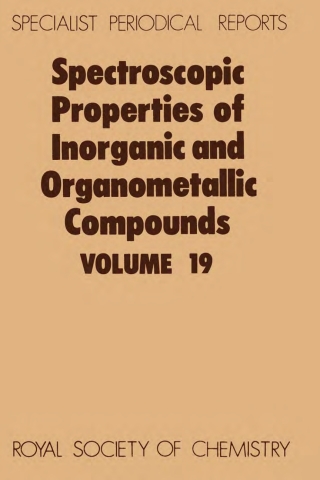 Cover image: Spectroscopic Properties of Inorganic and Organometallic Compounds 1st edition 9780851861739