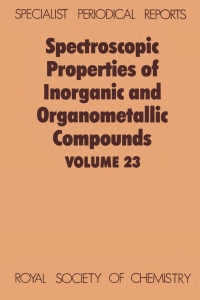 Cover image: Spectroscopic Properties of Inorganic and Organometallic Compounds 1st edition 9780851862132