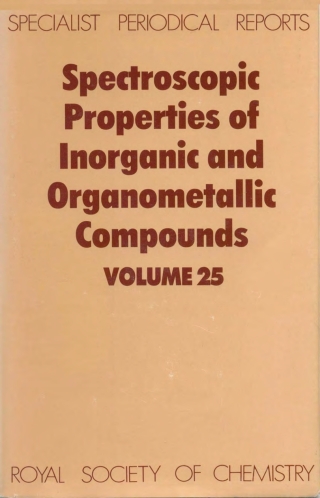 Imagen de portada: Spectroscopic Properties of Inorganic and Organometallic Compounds 1st edition 9780851862439