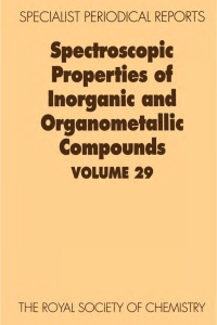 Imagen de portada: Spectroscopic Properties of Inorganic and Organometallic Compounds 1st edition 9780854044061