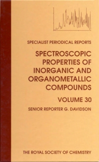 Immagine di copertina: Spectroscopic Properties of Inorganic and Organometallic Compounds 1st edition 9780854044115