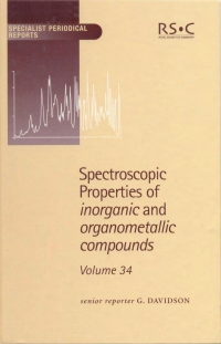Omslagafbeelding: Spectroscopic Properties of Inorganic and Organometallic Compounds 1st edition 9780854044313
