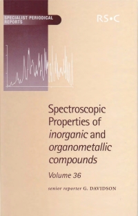 Cover image: Spectroscopic Properties of Inorganic and Organometallic Compounds 1st edition 9780854044412