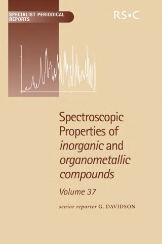 Cover image: Spectroscopic Properties of Inorganic and Organometallic Compounds 1st edition 9780854044467