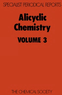 Cover image: Alicyclic Chemistry 1st edition 9780851865522