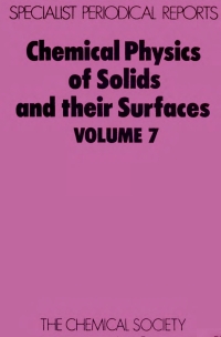 Imagen de portada: Chemical Physics of Solids and Their Surfaces 1st edition 9780851863108
