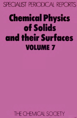 Cover image: Chemical Physics of Solids and Their Surfaces 1st edition 9780851863108