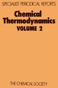 صورة الغلاف: Chemical Thermodynamics 1st edition 9780851862637