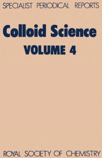 Imagen de portada: Colloid Science 1st edition 9780851865386