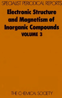 Cover image: Electronic Structure and Magnetism of Inorganic Compounds 1st edition 9780851862712