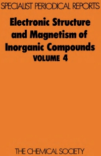 Omslagafbeelding: Electronic Structure and Magnetism of Inorganic Compounds 1st edition 9780851862811
