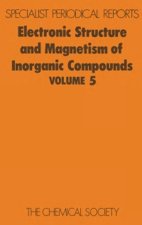 Cover image: Electronic Structure and Magnetism of Inorganic Compounds 1st edition 9780851862910