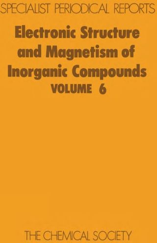 Imagen de portada: Electronic Structure and Magnetism of Inorganic Compounds 1st edition 9780851866109