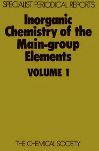 صورة الغلاف: Inorganic Chemistry of the Main-Group Elements 1st edition 9780851867526