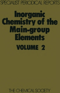 Titelbild: Inorganic Chemistry of the Main-Group Elements 1st edition 9780851867625