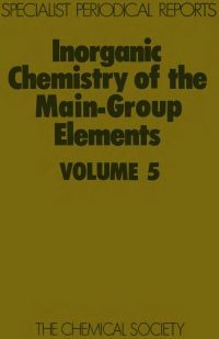 Cover image: Inorganic Chemistry of the Main-Group Elements 1st edition 9780851867922