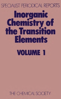 Imagen de portada: Inorganic Chemistry of the Transition Elements 1st edition 9780851865003