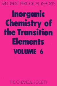 Imagen de portada: Inorganic Chemistry of the Transition Elements 1st edition 9780851865508
