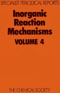 Omslagafbeelding: Inorganic Reaction Mechanisms 1st edition 9780851862859