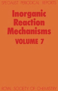 Imagen de portada: Inorganic Reaction Mechanisms 1st edition 9780851863153