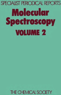 Cover image: Molecular Spectroscopy 1st edition 9780851865164