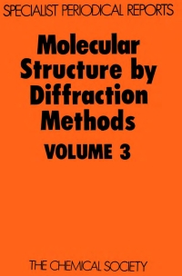 Imagen de portada: Molecular Structure by Diffraction Methods 1st edition 9780851865270