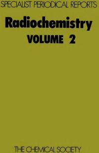 Imagen de portada: Radiochemistry 1st edition 9780851862644