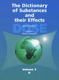 Cover image: The Dictionary of Substances and their Effects (DOSE) 2nd edition 9780854048236