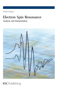 Cover image: Electron Spin Resonance 1st edition 9780854043552