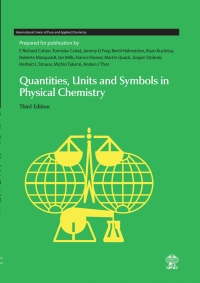 表紙画像: Quantities, Units and Symbols in Physical Chemistry 3rd edition 9780854044337