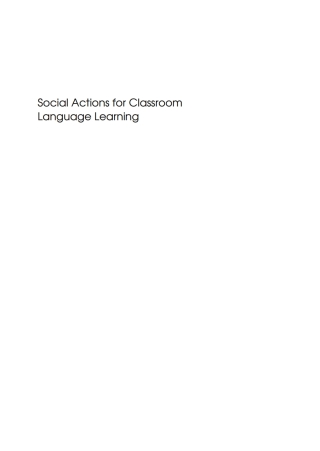 Immagine di copertina: Social Actions for Classroom Language Learning 1st edition 9781847690258