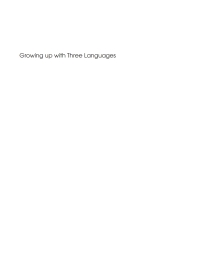 صورة الغلاف: Growing up with Three Languages 1st edition 9781847691064