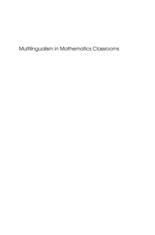 Cover image: Multilingualism in Mathematics Classrooms 1st edition 9781847692047