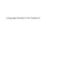 صورة الغلاف: Language Diversity in the Classroom 1st edition 9781847692252